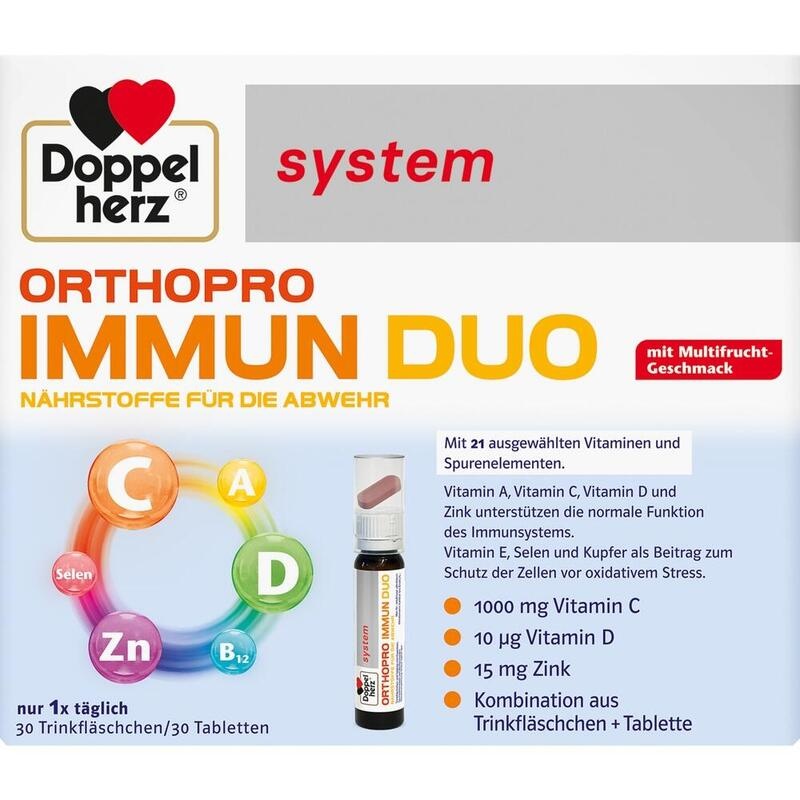 DOPPELHERZ Orthopro Immun Duo system Trinkampullen