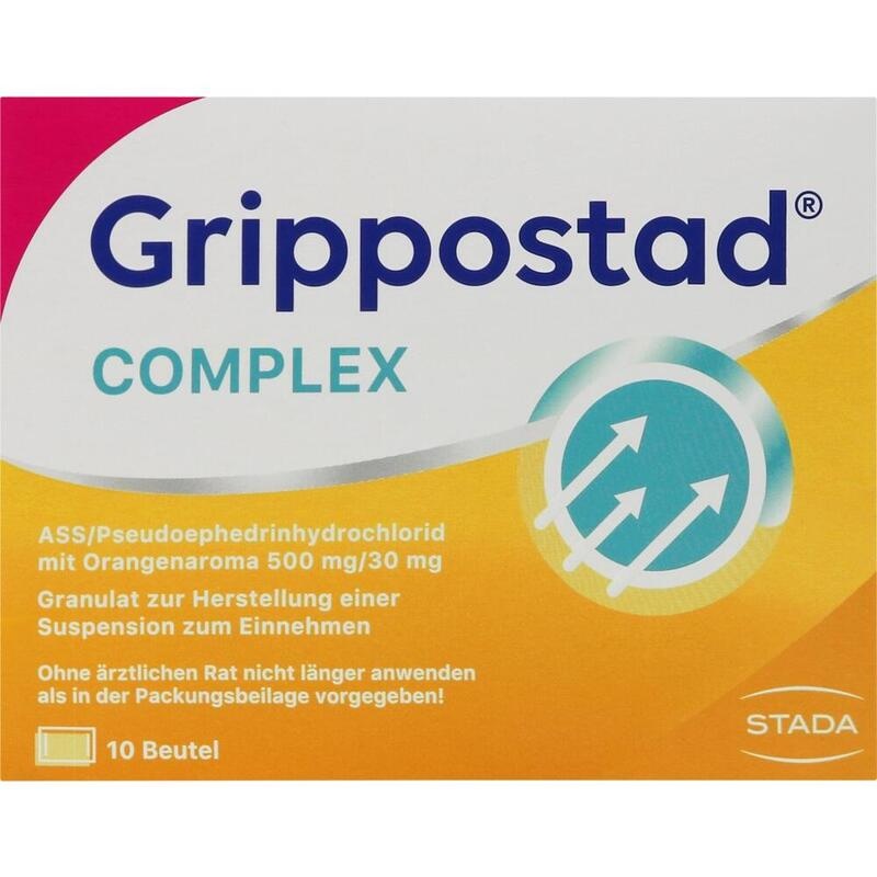 GRIPPOSTAD Complex ASS/Pseudoeph.500/30 mg Orange