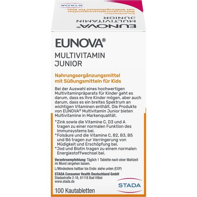 EUNOVA Junior Kautabletten m.Orangengeschmack