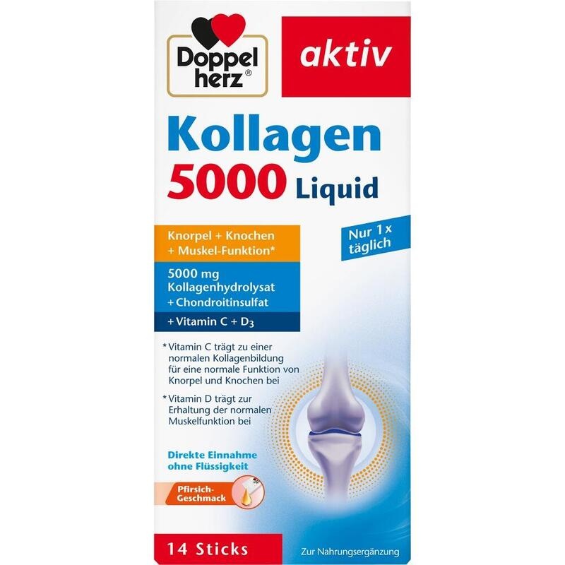 DOPPELHERZ Kollagen 5000 Liquid Sticks