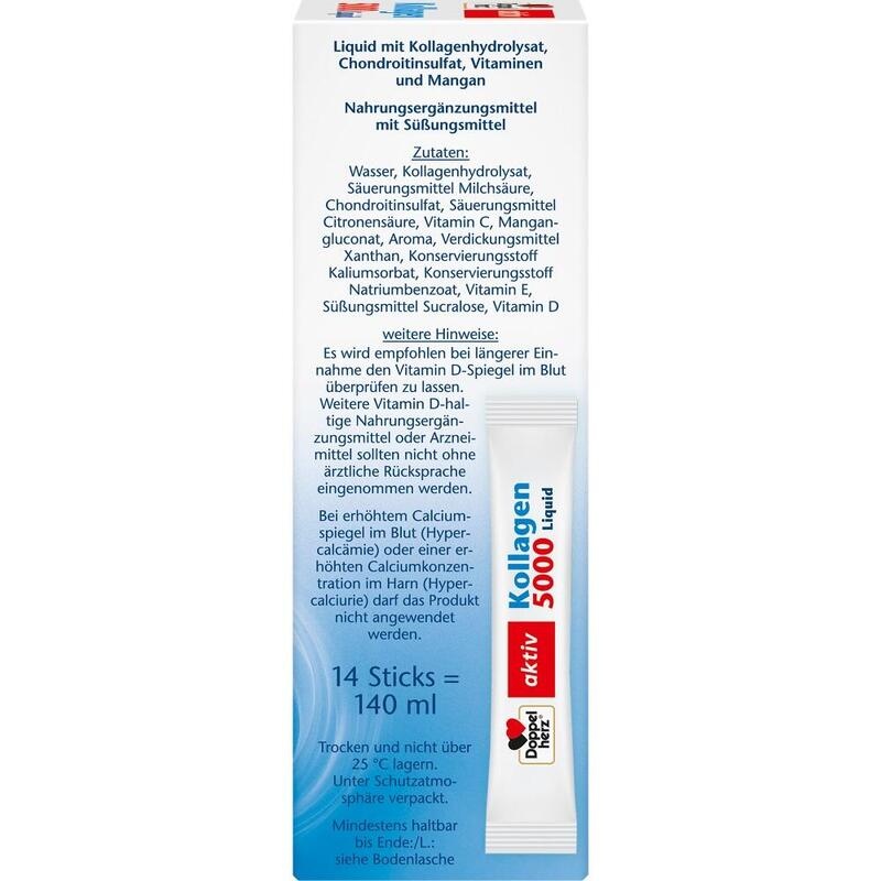 DOPPELHERZ Kollagen 5000 Liquid Sticks