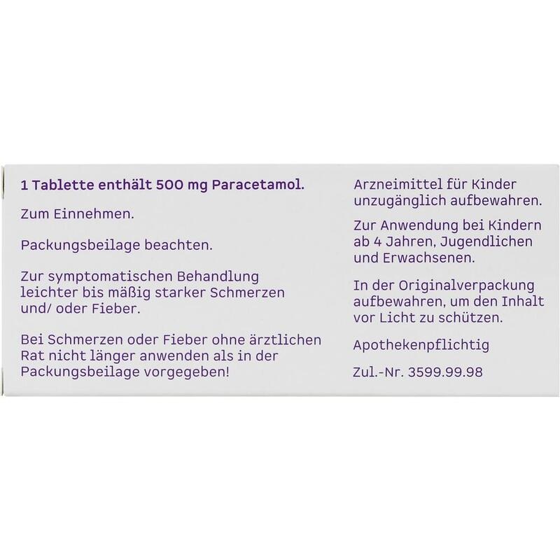 PARACETAMOL 500 mg Tabletten