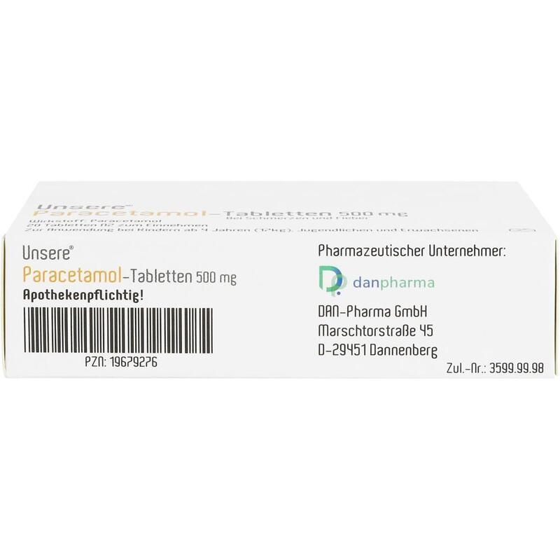 UNSERE Paracetamol-Tabletten 500 mg
